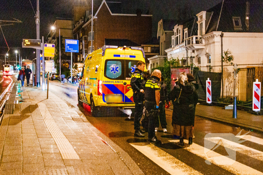 Persoon geschept bij tramhalte