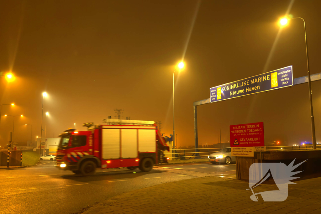 Persoon overleden na te water raking op Marineterrein