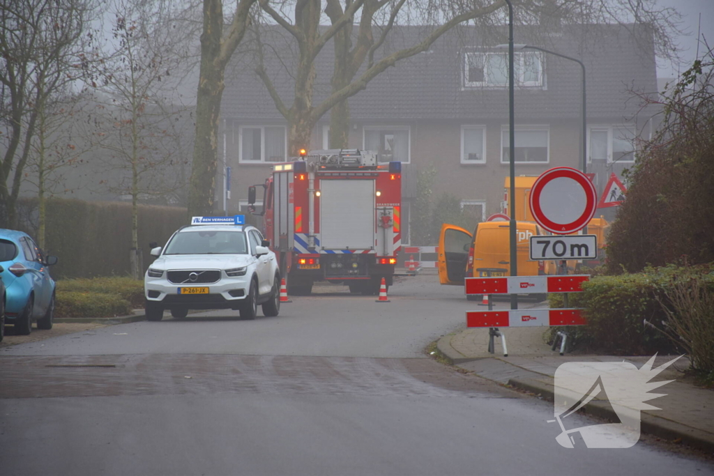 Verwijderen boomstronk veroorzaakt gaslekkage