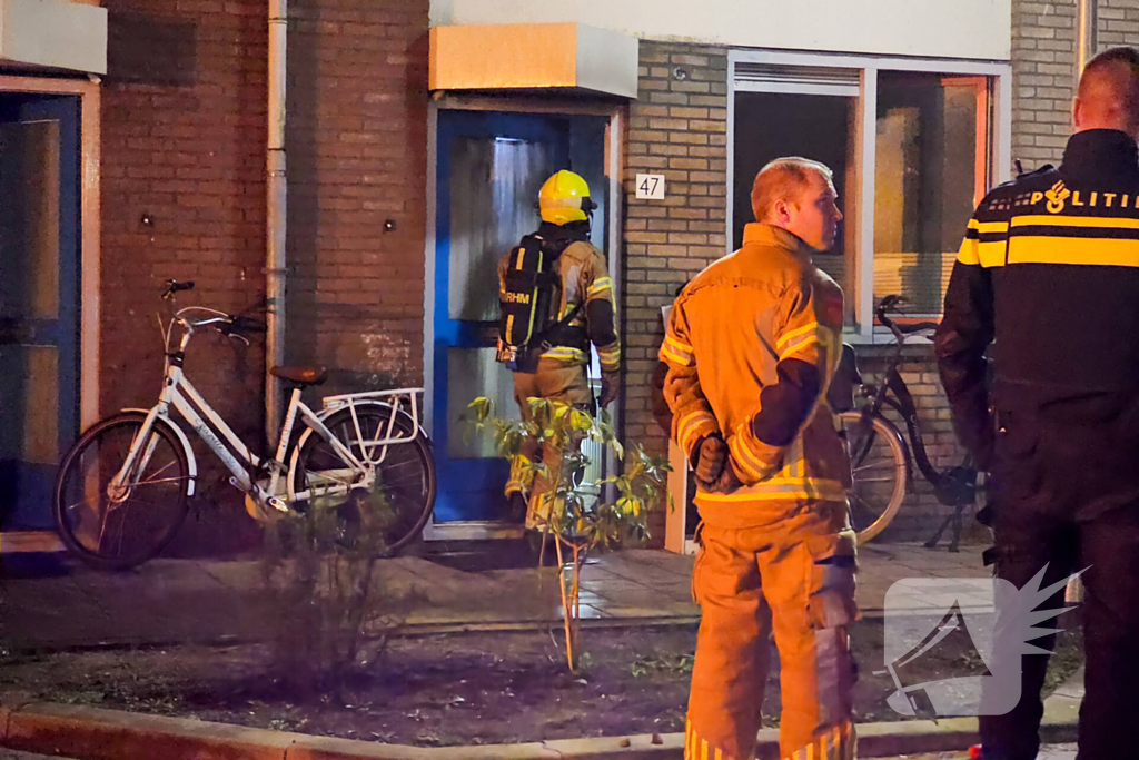 Brand in meterkast van woning