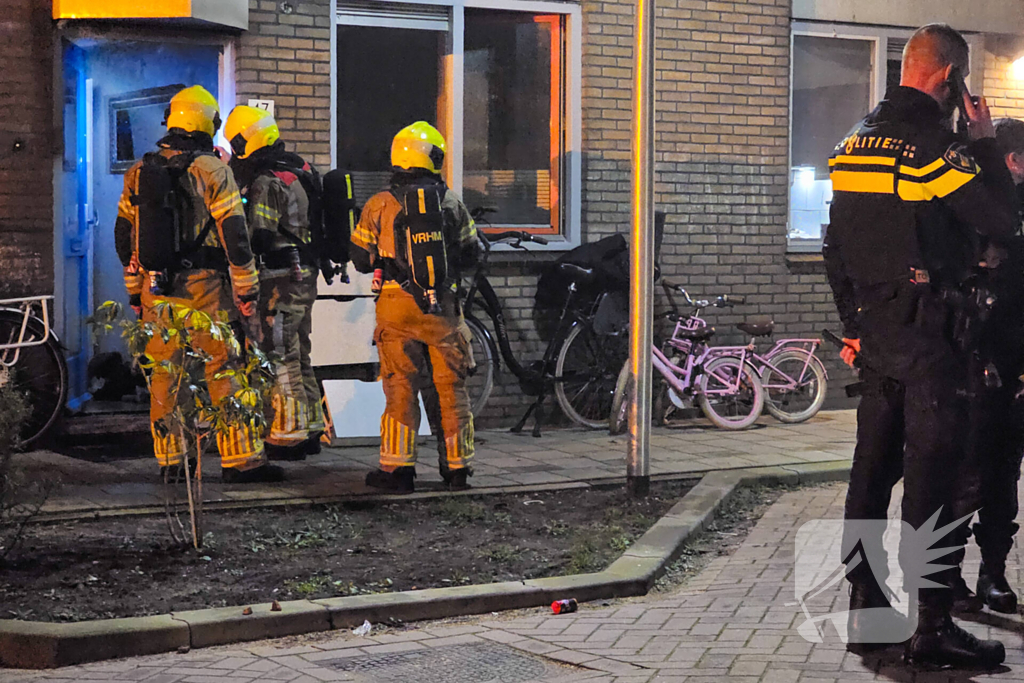 Brand in meterkast van woning