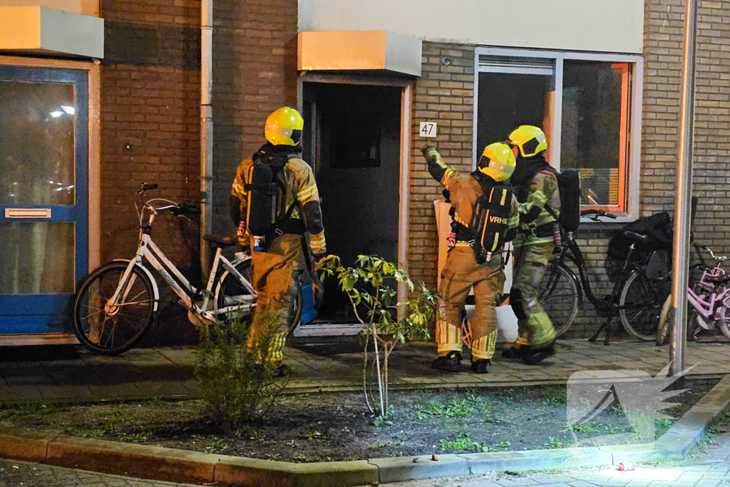 Brand in meterkast van woning