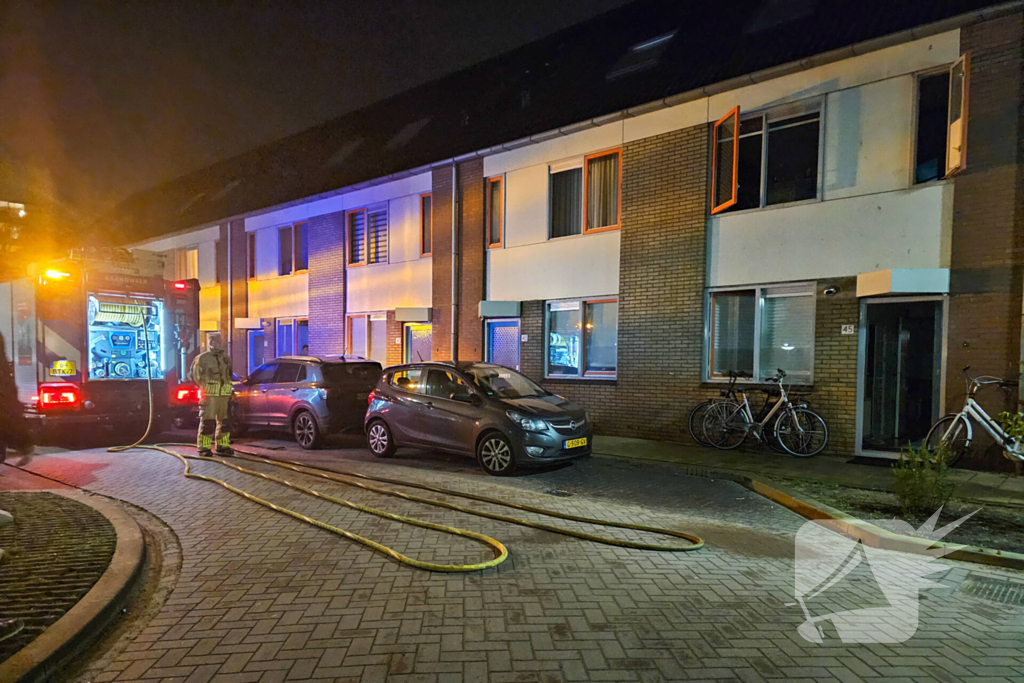Brand in meterkast van woning