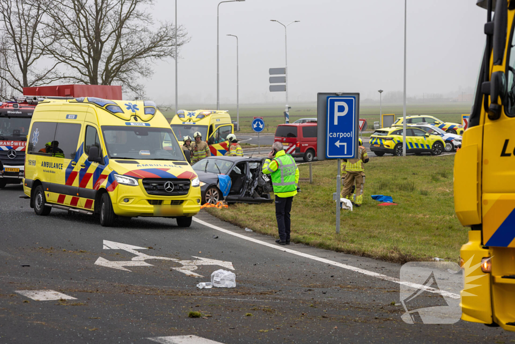Zwaargewonde bij ernstig ongeval