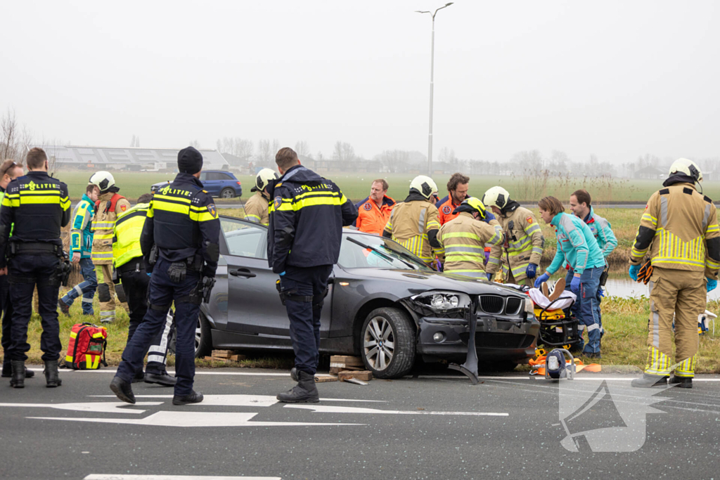 Zwaargewonde bij ernstig ongeval