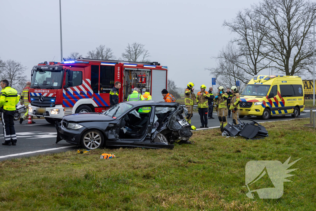 Zwaargewonde bij ernstig ongeval