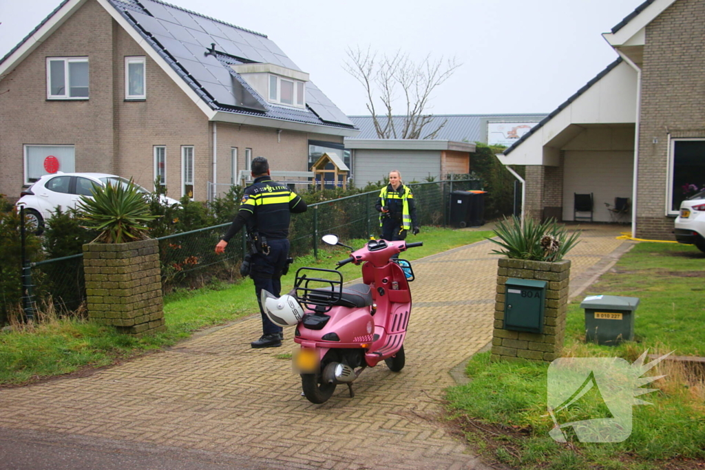 Botsing tussen fatbiker en scooterrijder