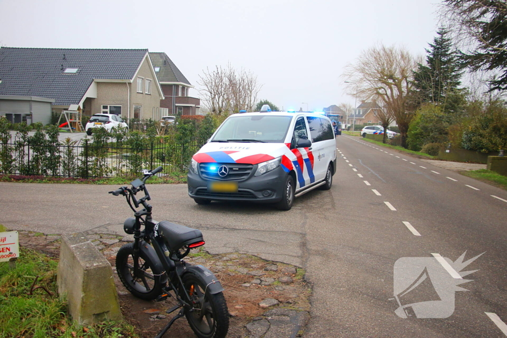 Botsing tussen fatbiker en scooterrijder