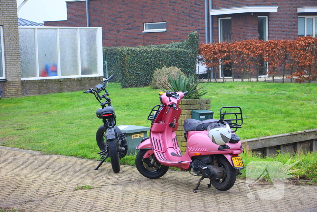 Botsing tussen fatbiker en scooterrijder