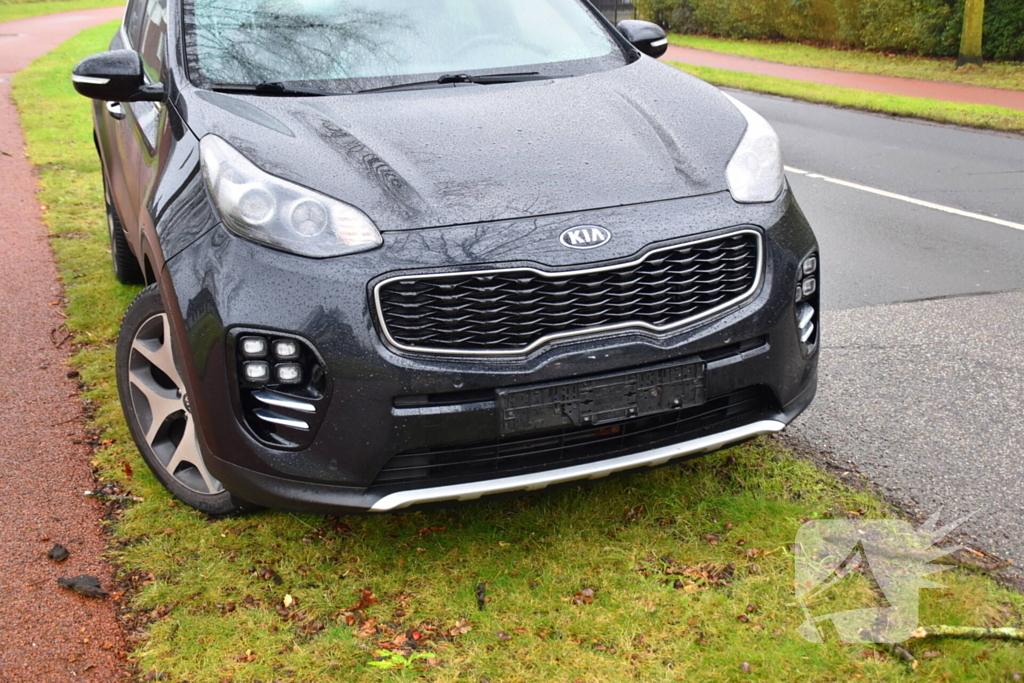 Fietser gewond bij botsing met auto