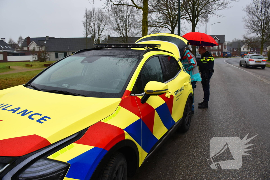 Fietser gewond bij botsing met auto