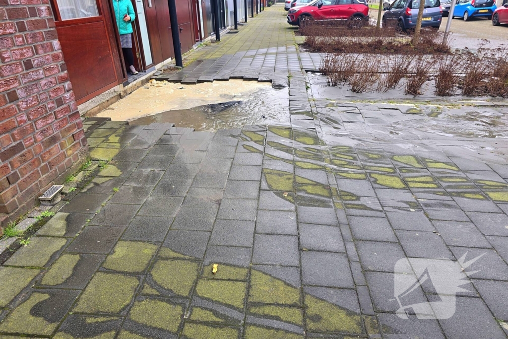 Sinkhole voor woning ontstaan