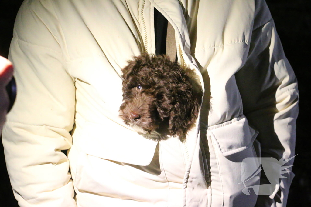 Automobilist komt vast te zitten in drassige grasveld