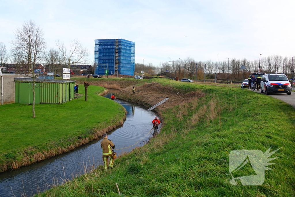 Groot alarm vanwege kinderfiets langs waterkant