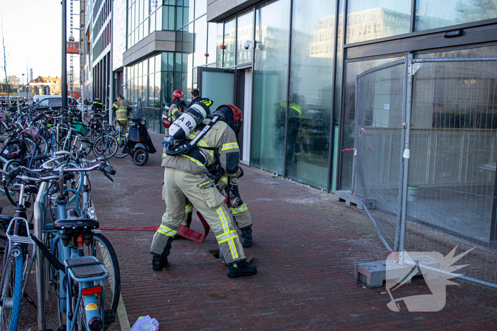 Melding brand in pand blijkt stoomvorming