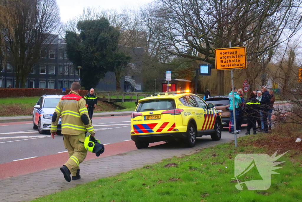 Personenbus volledig in brand