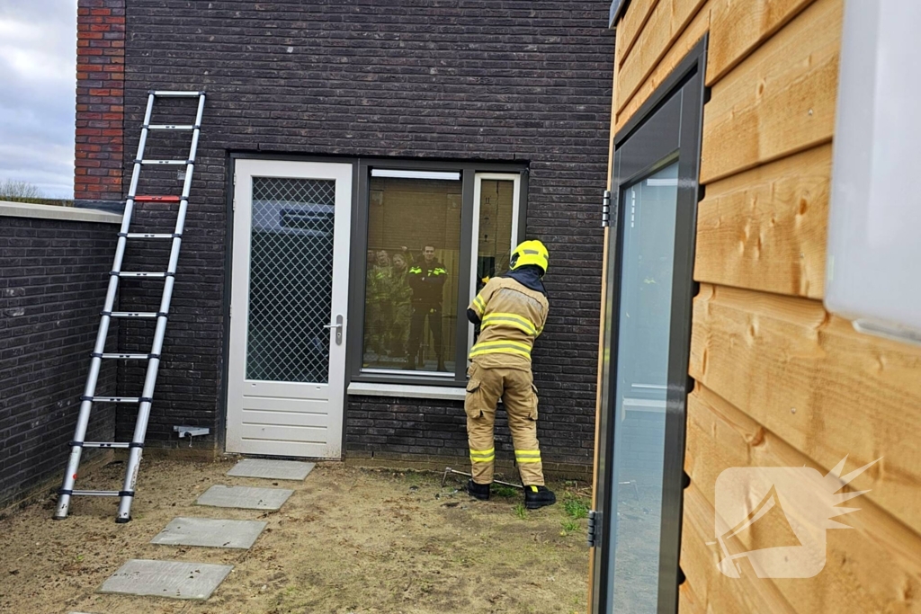 Brandweer bevrijdt persoon uit wasmachine