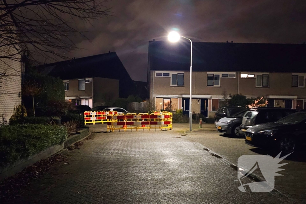 Straat afgesloten vanwege sinkhole