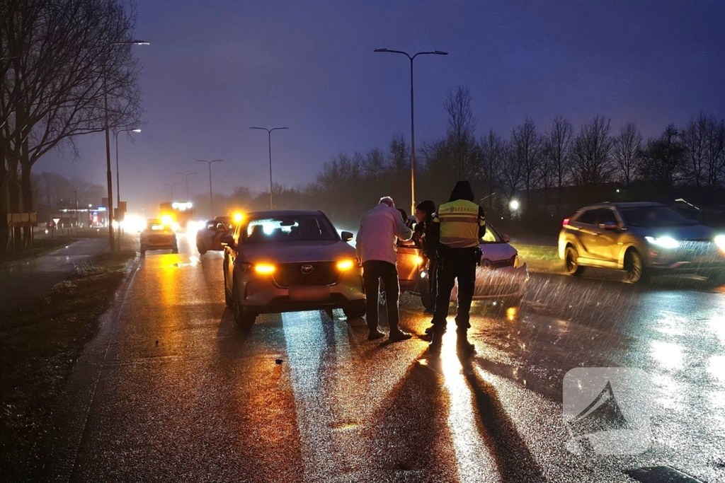 Drie voertuigen betrokken bij kop-staartbotsing