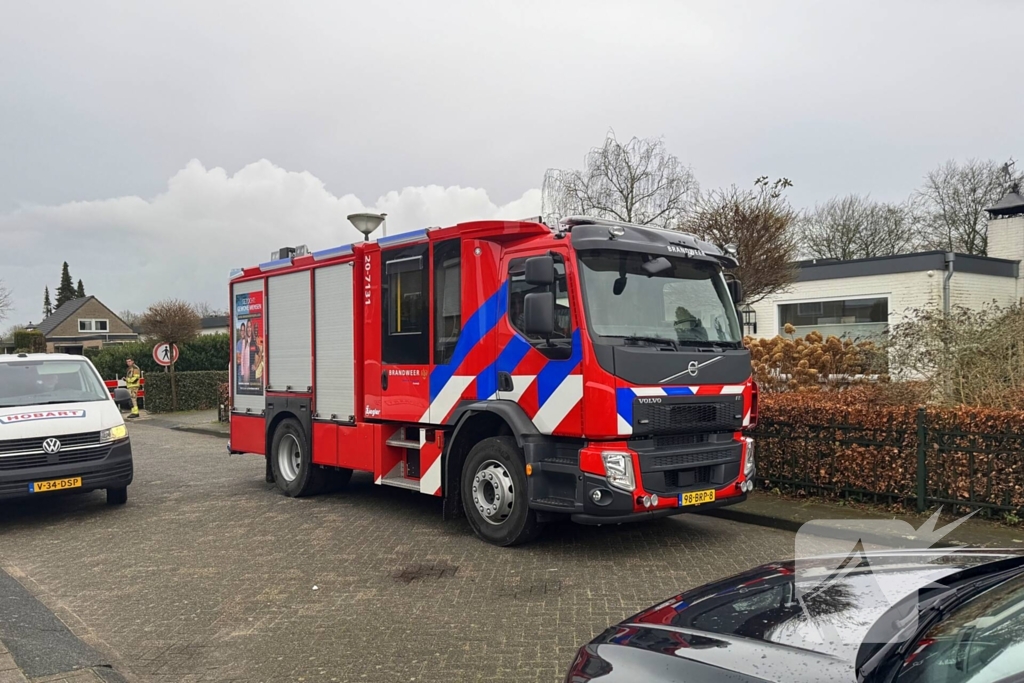 Gasleiding geraakt tijdens graafwerkzaamheden