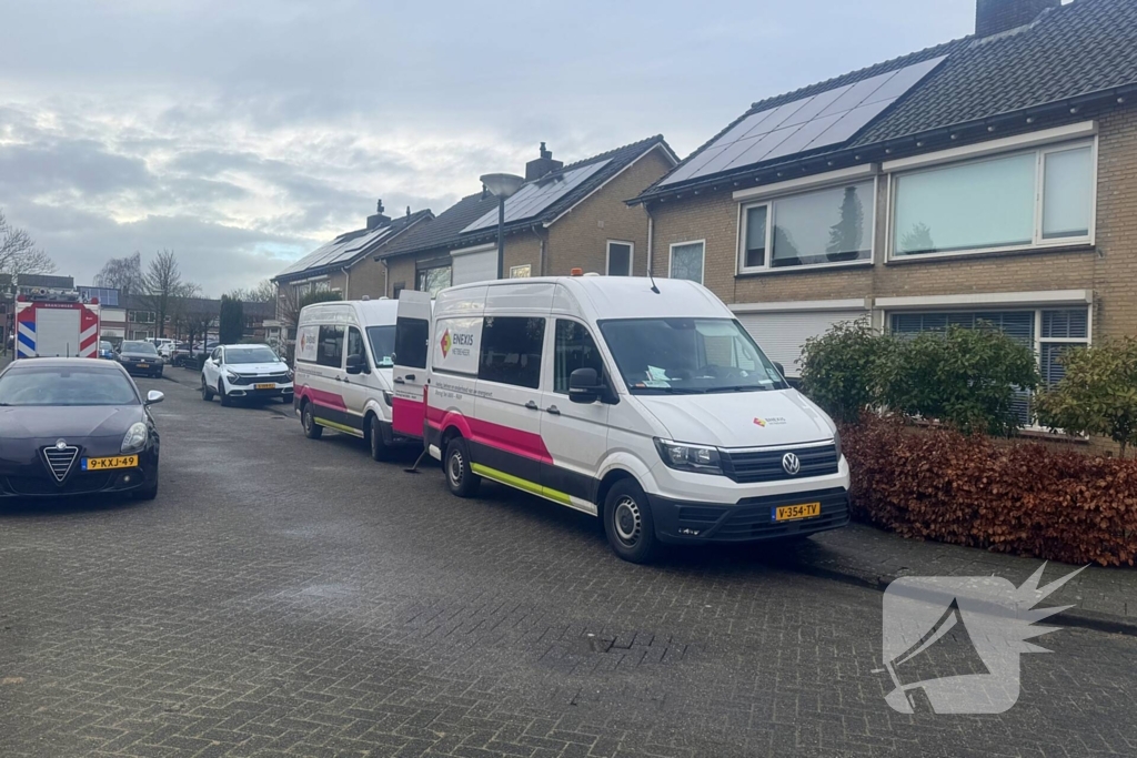 Gasleiding geraakt tijdens graafwerkzaamheden