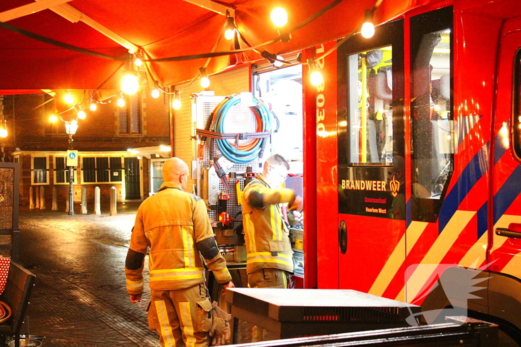 Brandweer voert nacontrole uit