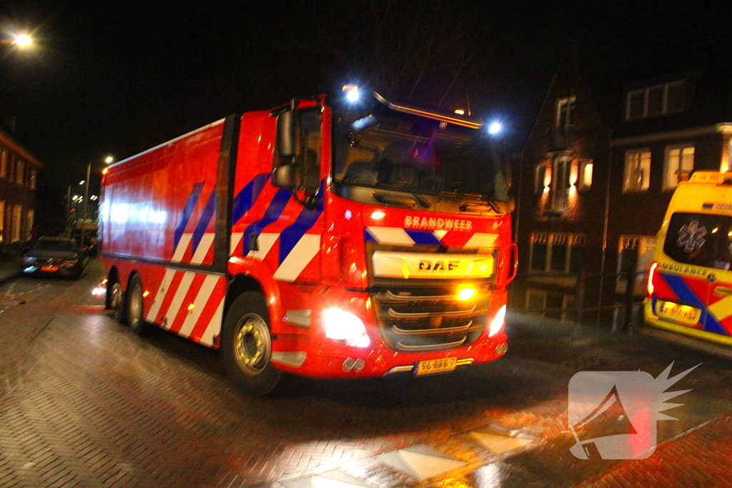 Veel rook bij brand in woning