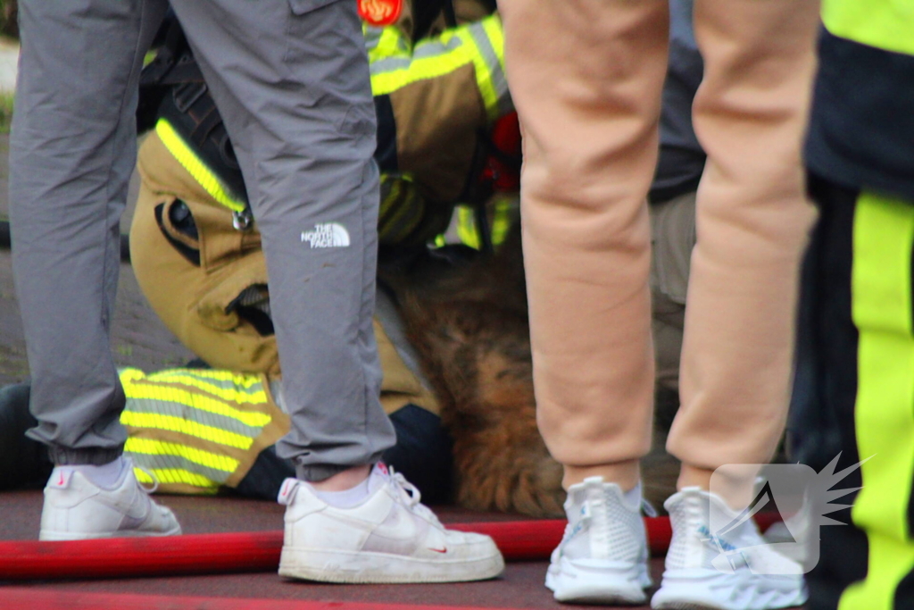 Flinke rookontwikkeling bij brand in winkel