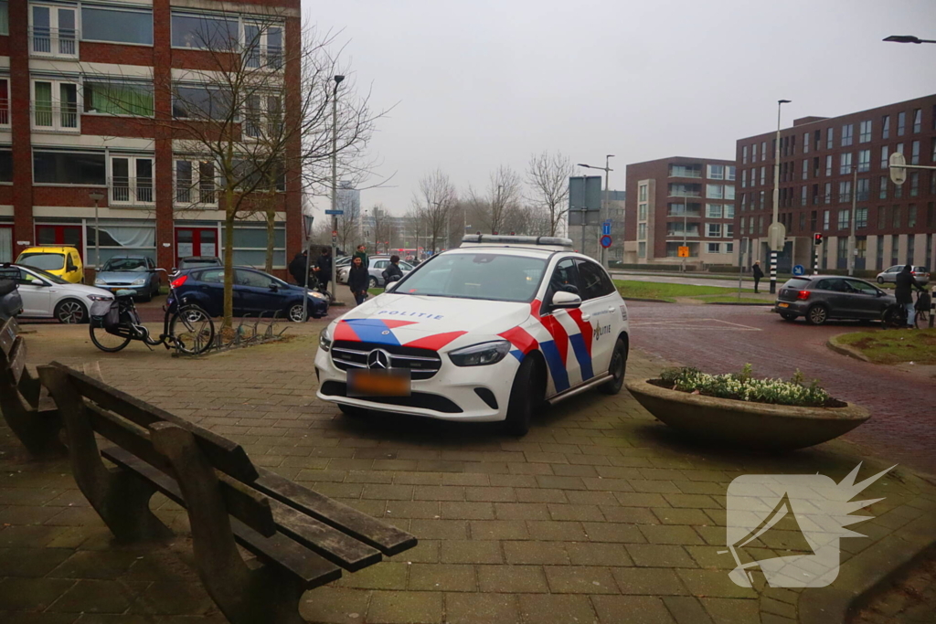 Hulpdiensten groots ingezet voor een brommobiel te water