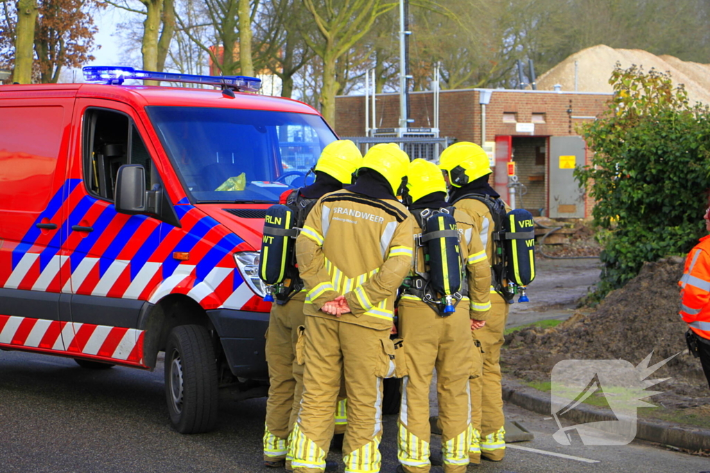 Gaslucht te ruiken door zuiveren leiding