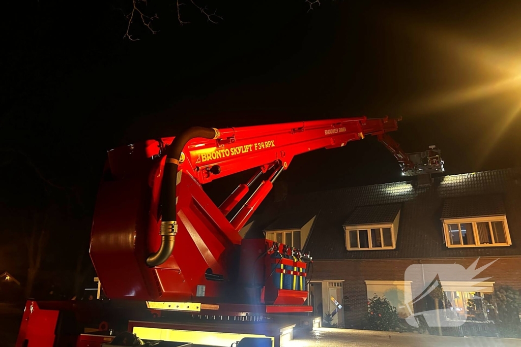 Brandweer ingezet voor een schoorsteenbrand