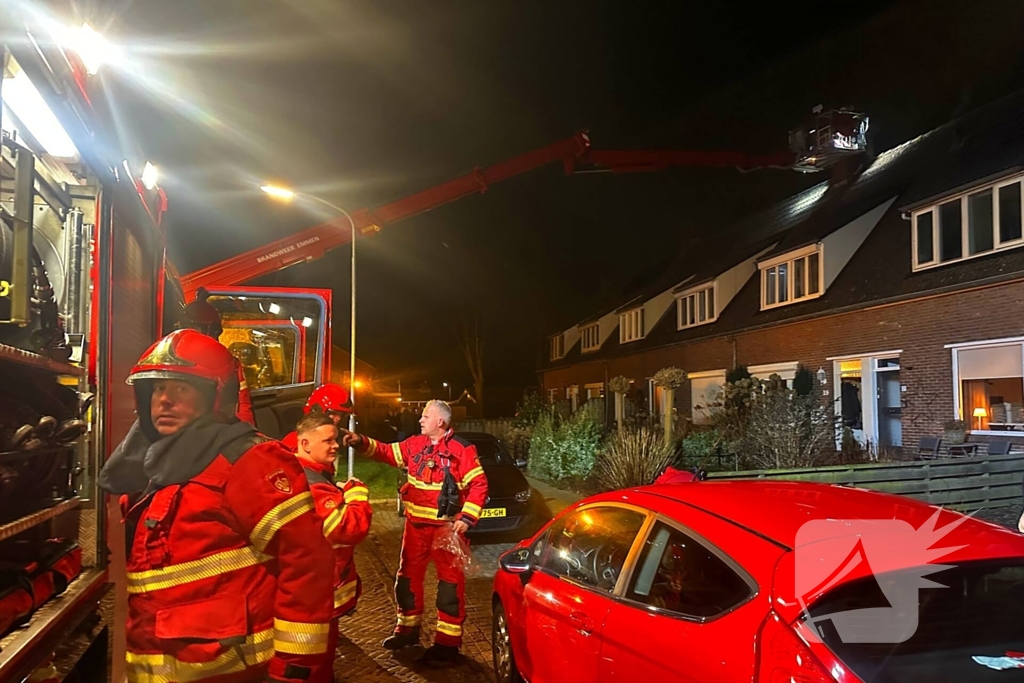 Brandweer ingezet voor een schoorsteenbrand