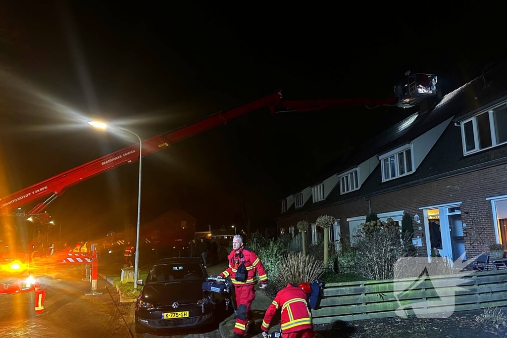 Brandweer ingezet voor een schoorsteenbrand
