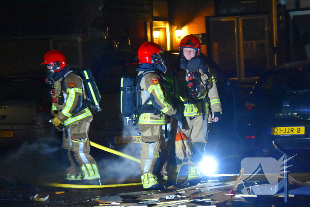 Brand in vuilniswagen