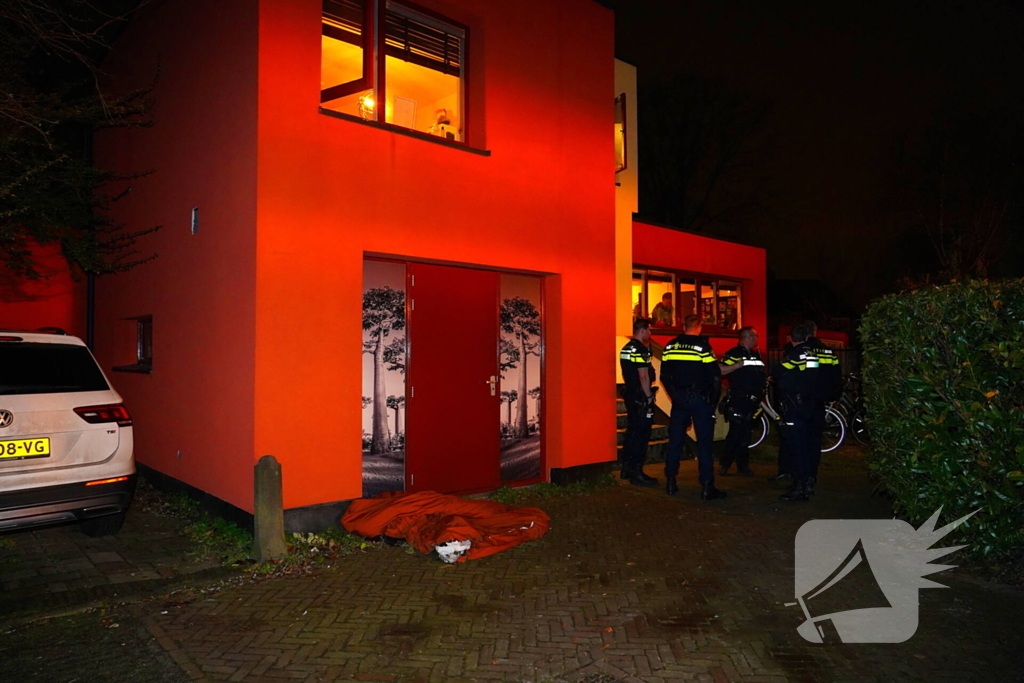 Brand in woning door omgevallen kaars