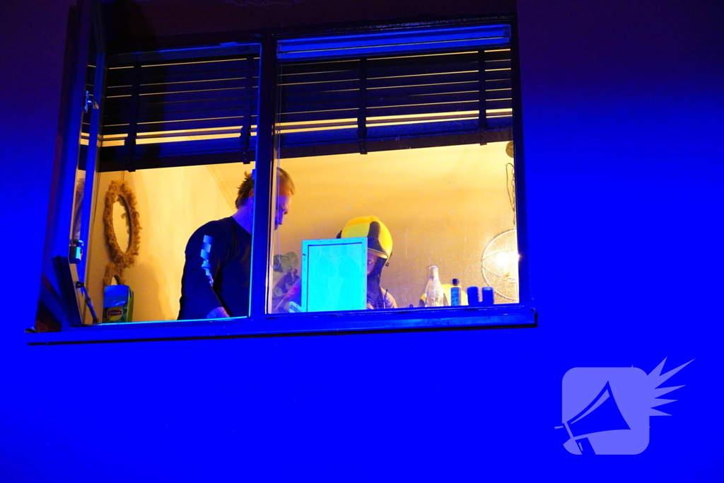 Brand in woning door omgevallen kaars