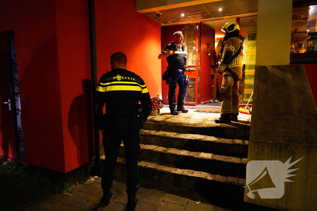 Brand in woning door omgevallen kaars