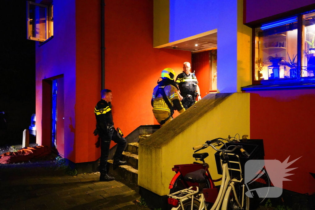 Brand in woning door omgevallen kaars