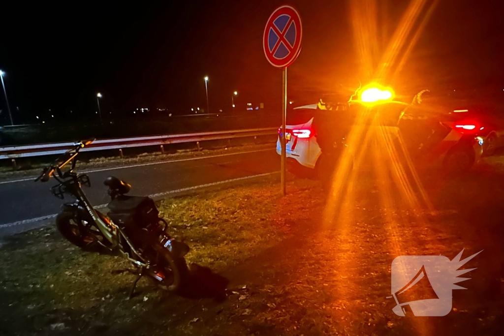 Botsing tussen auto en fatbike