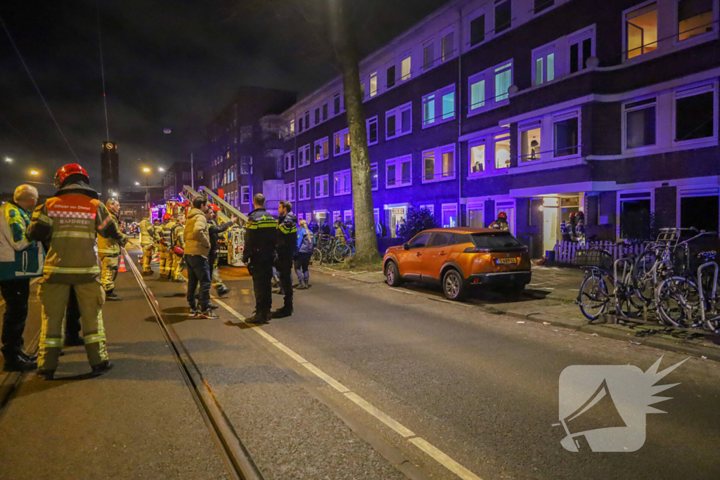 Grote brand in woning