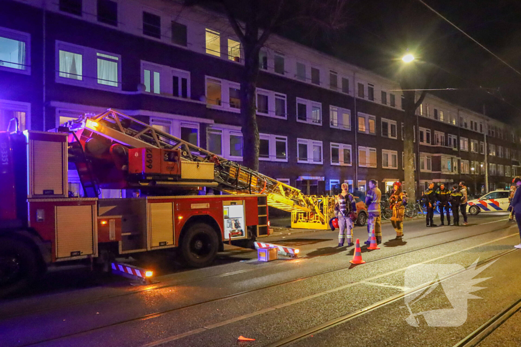 Grote brand in woning