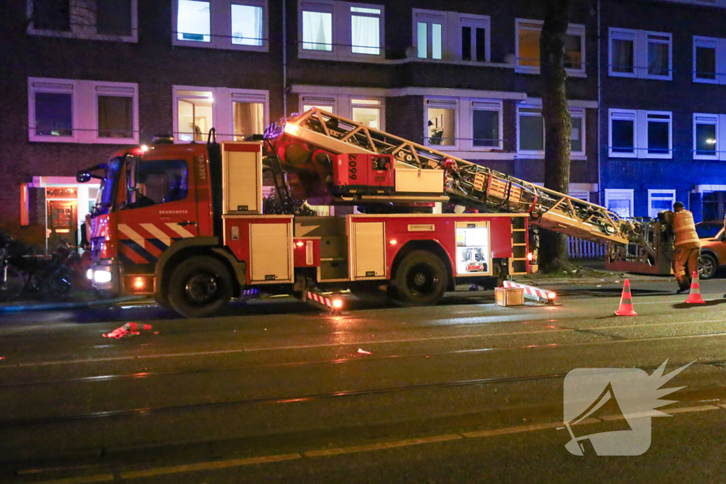Grote brand in woning