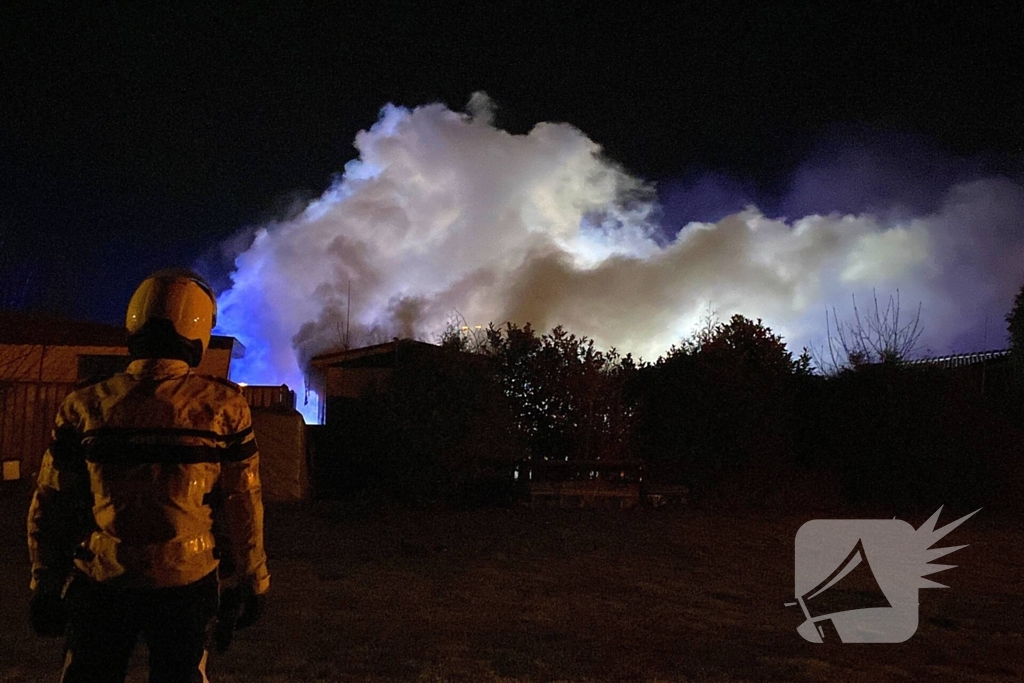 Chalet op camping compleet verwoest door brand