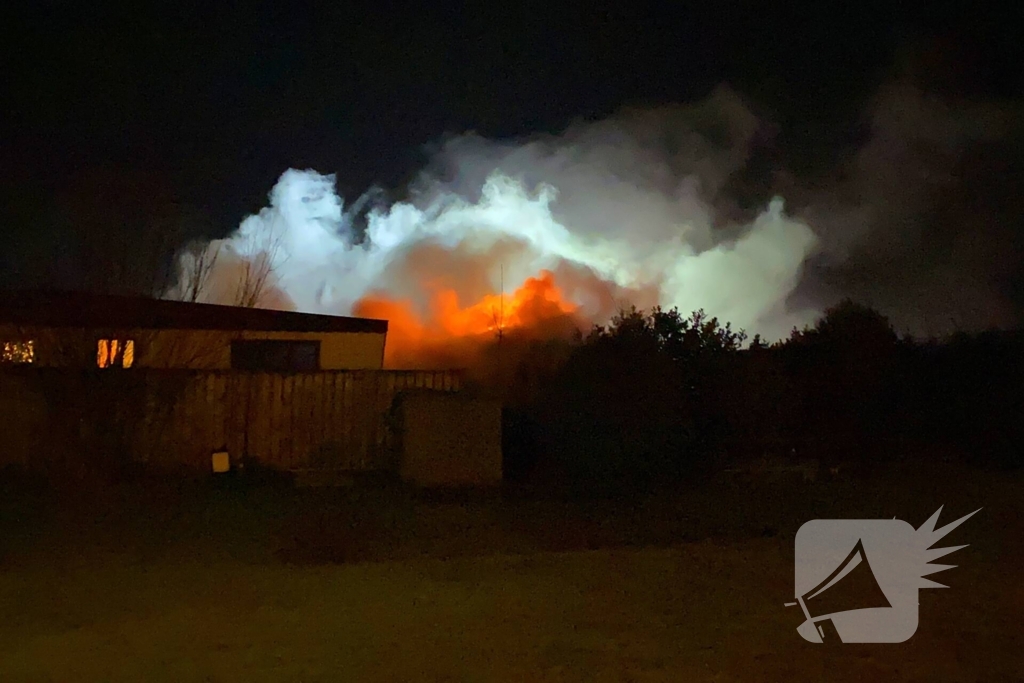 Chalet op camping compleet verwoest door brand