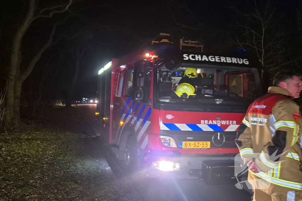 Auto gaat in vlammen op