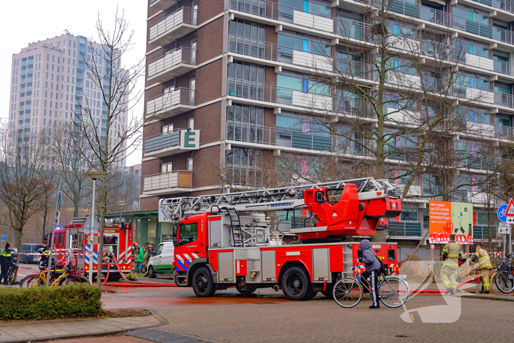 Brand in flatgebouw