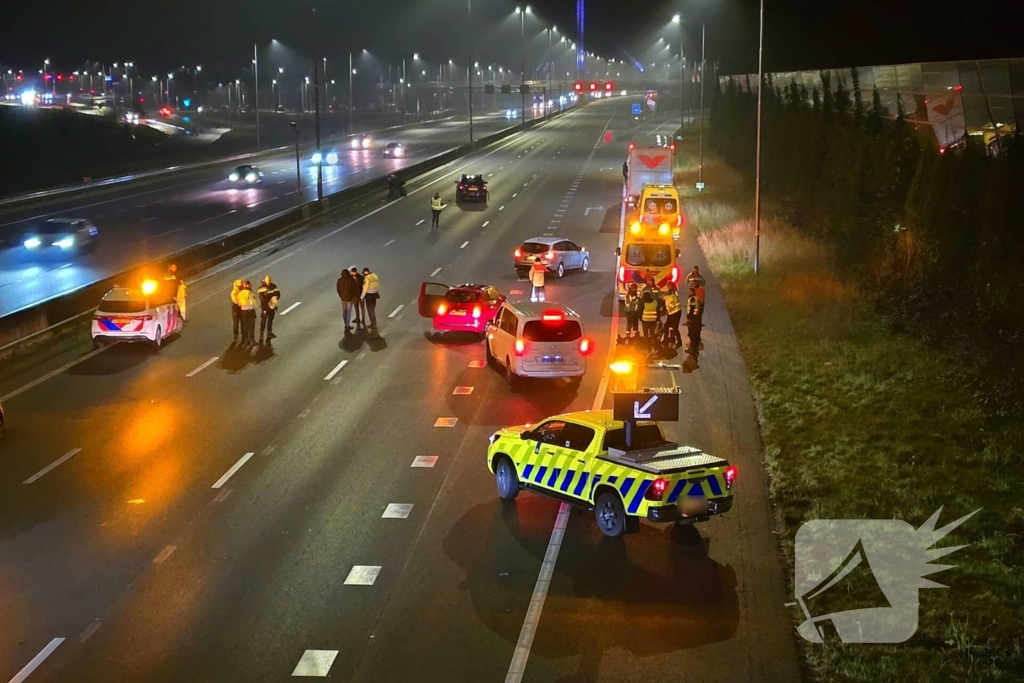 Persoon gewond op snelweg na ongeval