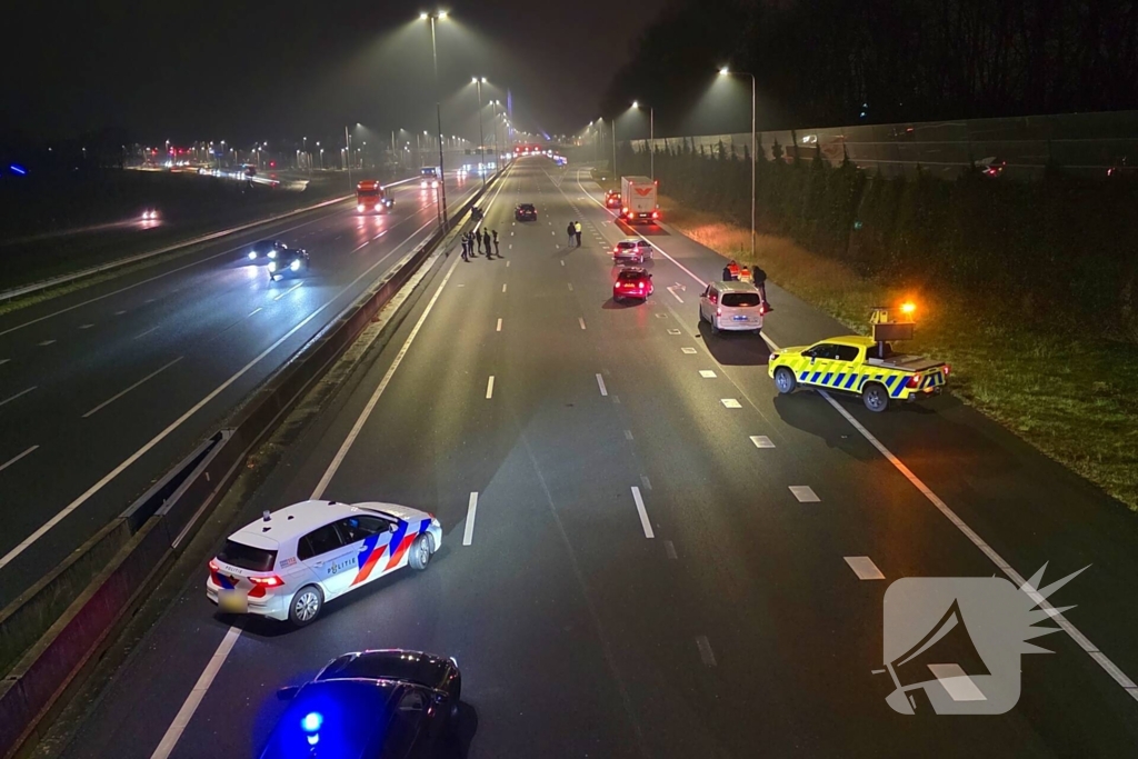 Persoon gewond op snelweg na ongeval
