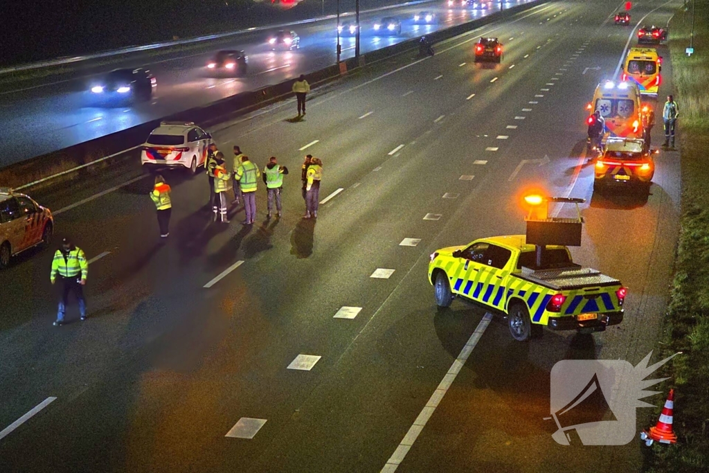 Persoon gewond op snelweg na ongeval