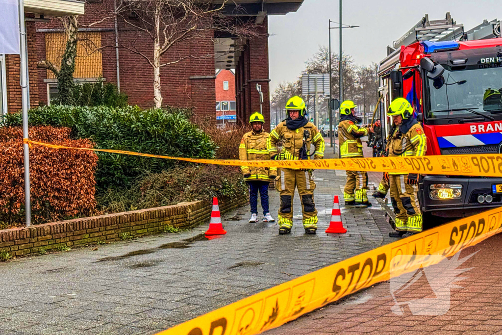 Gaslek in CityHouse, brandweer zet gebied af
